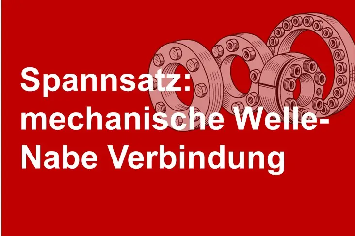 Spannsatz Kollage von verschiedenen mechanischen Spannsätzen