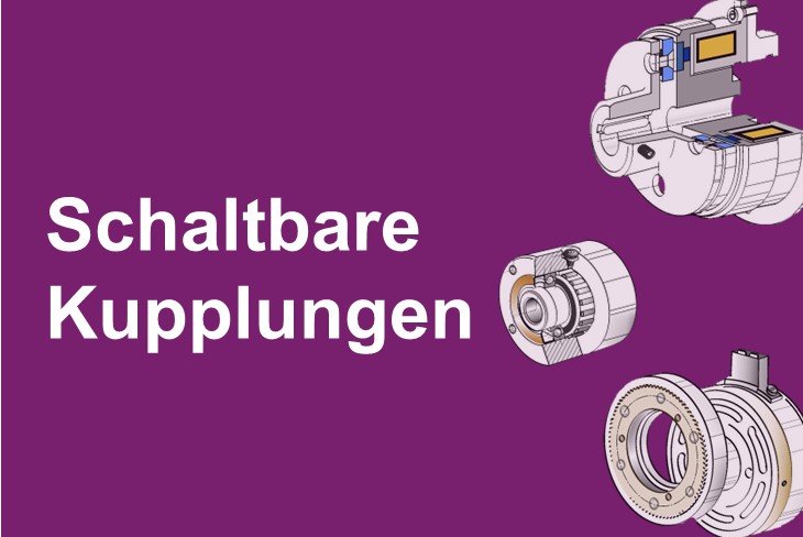 Zusammenstellung verschiedener schaltbarer Kupplungen