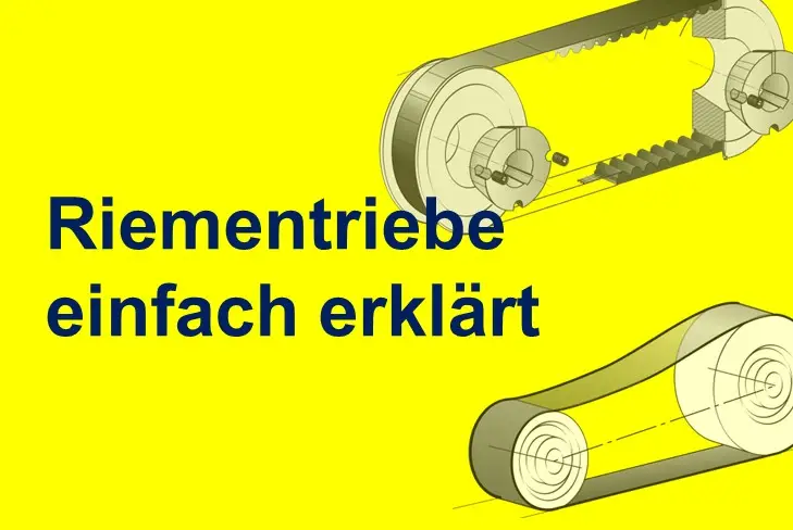 Riementriebe wie Zahnriemen, Keilriemen und Flachriemen