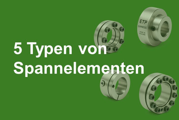 Bildkollage Spannelemente; verschieden Typen von Spannelemente