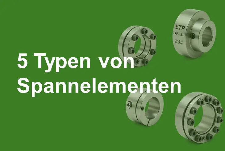 Bildkollage Spannelemente; verschieden Typen von Spannelemente