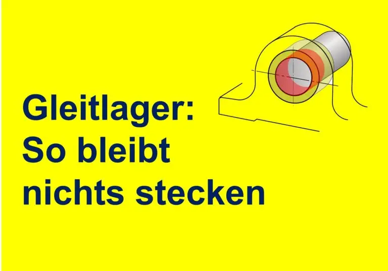 Gleitlager im Maschinenbau